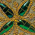 beetle wing embroidery