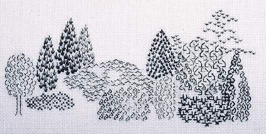 blackwork trees